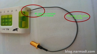 Contoh RF Test connector