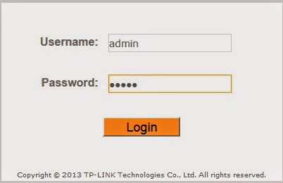 menu login ke modem router