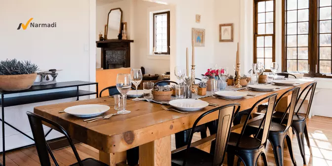 Meja konsol ruang makan