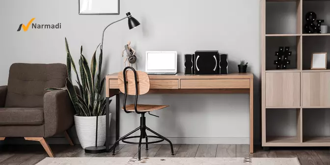 Ruang belajar bergaya Skandinavia