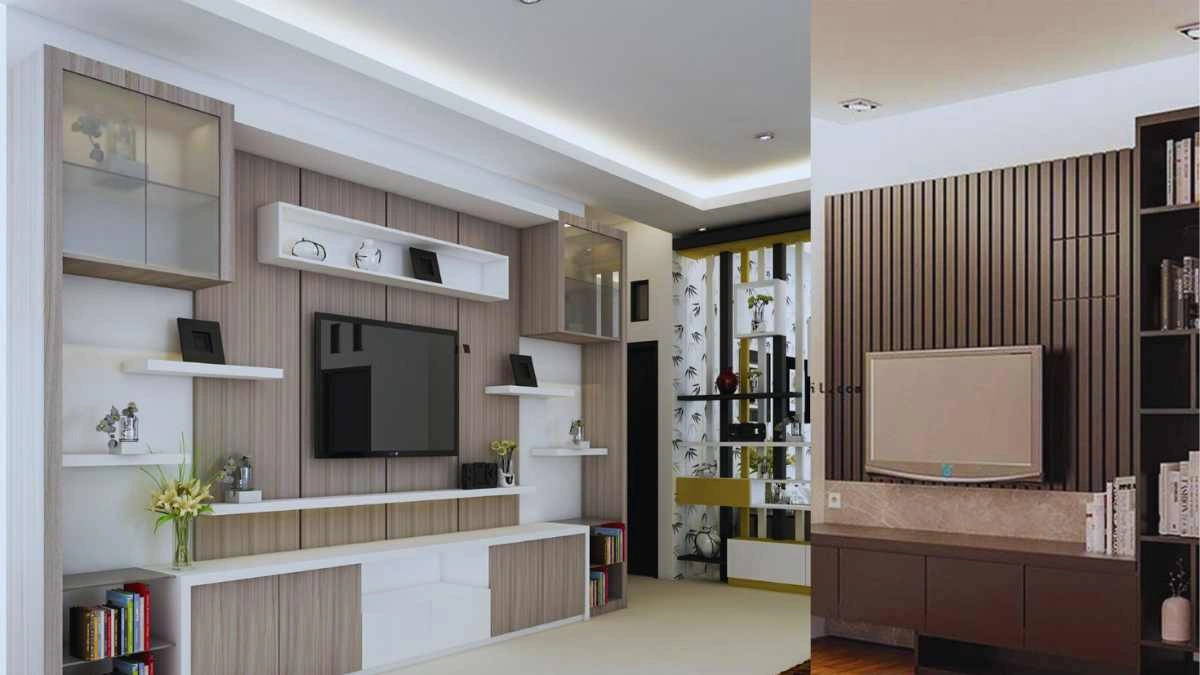 Backdrop TV Minimalis Ruang Keluarga