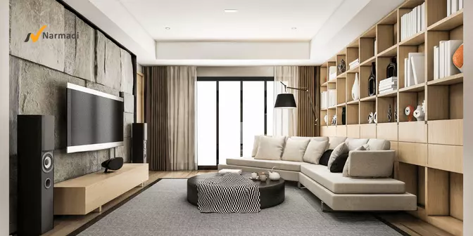 Dekorasi Ruang TV dan ruang baca