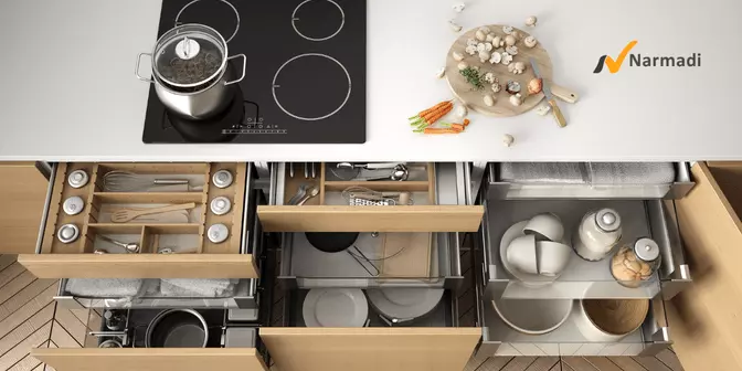 Dekorasi storage di ruang dapur