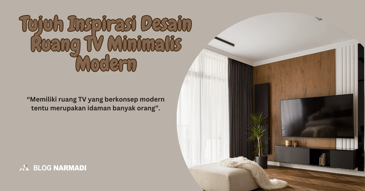 Desain Ruang TV Minimalis Modern