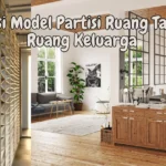 Model Partisi Ruang Tamu dan Ruang Keluarga