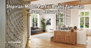 Model Partisi Ruang Tamu dan Ruang Keluarga