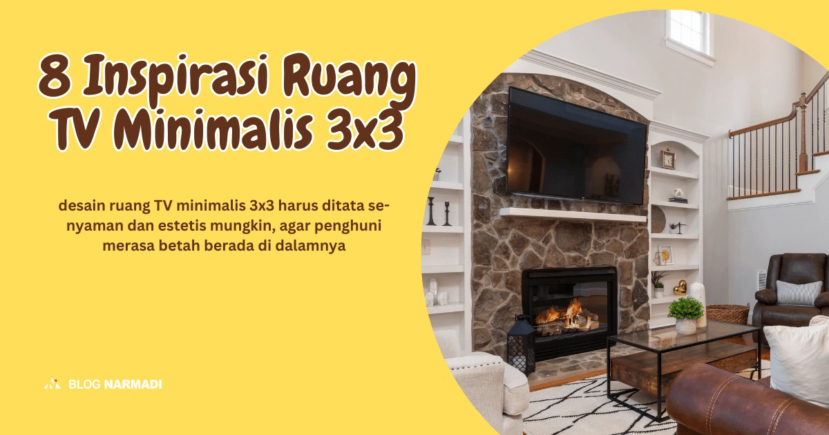 Ruang TV Minimalis 3x3