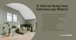 Ruang Tamu Sederhana tapi Menarik