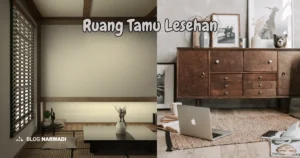 Ruang tamu lesehan minimalis