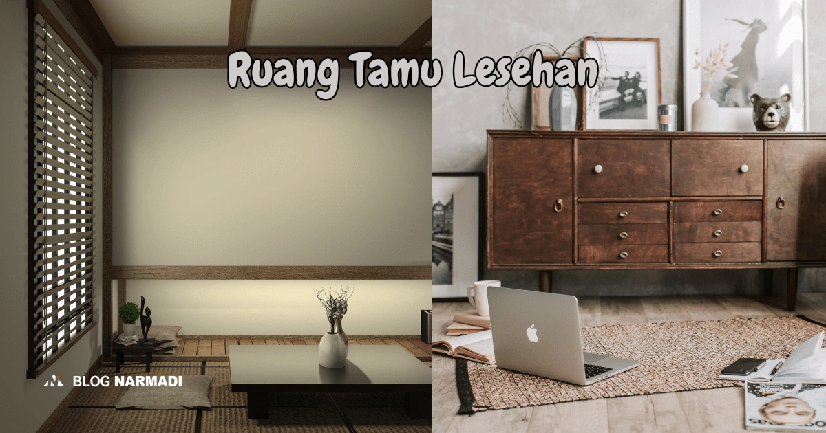 Ruang tamu lesehan minimalis
