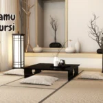 Ruang tamu tanpa kursi