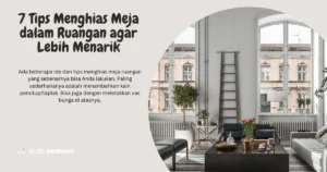 Menghias meja