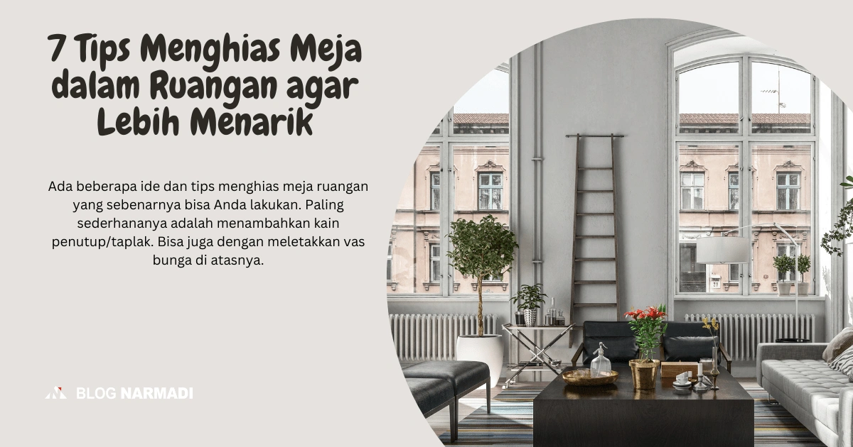 Menghias meja