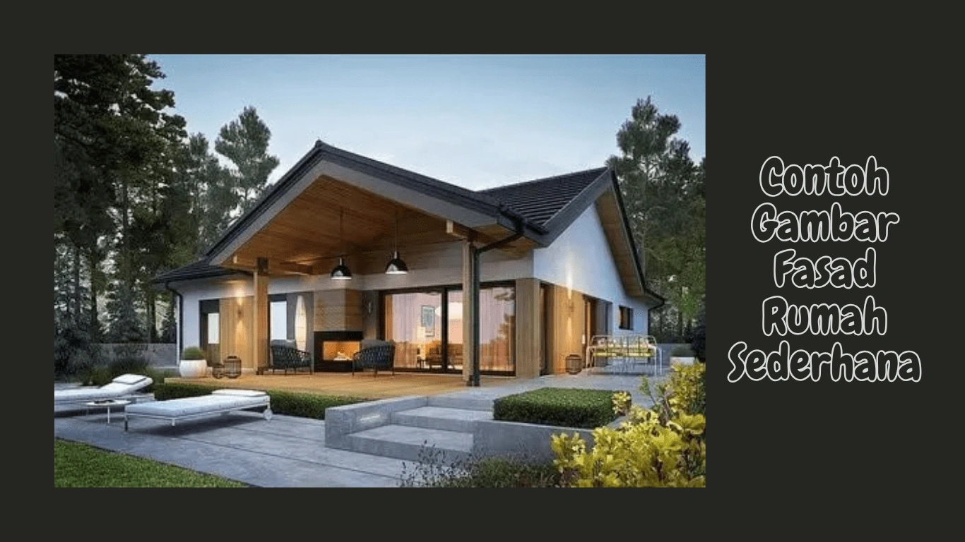Contoh gambar fasad rumah sederhana